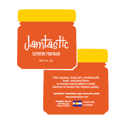 Jamtastic Jar mock up of labeling