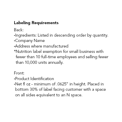 Jamtastic labeling requirements